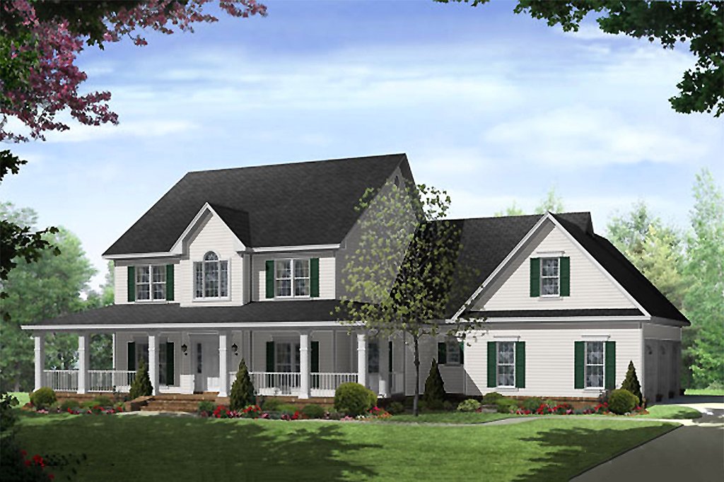 Country Style House Plan 4 Beds 3.5 Baths 3000 Sq/Ft Plan 21269