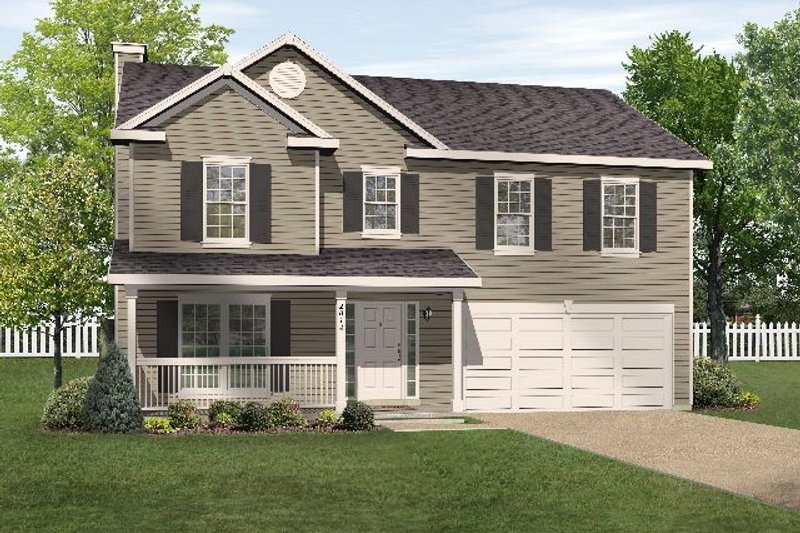 Home Plan - Country Exterior - Front Elevation Plan #22-208