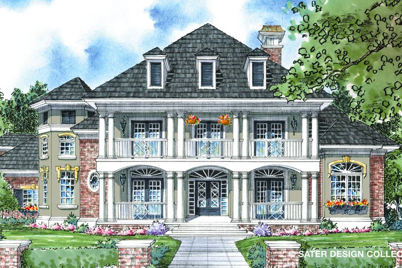Home Plan - Southern Exterior - Front Elevation Plan #930-270