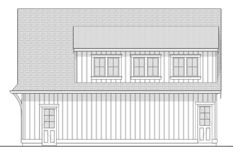 House Blueprint - Exterior - Other Elevation 1 for Farmhouse House Plan #1114-45 - 2 bed, 1 bath