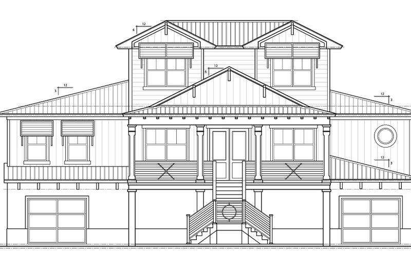 Beach Style House Plan - 4 Beds 3.5 Baths 3023 Sq/Ft Plan #938-118 ...