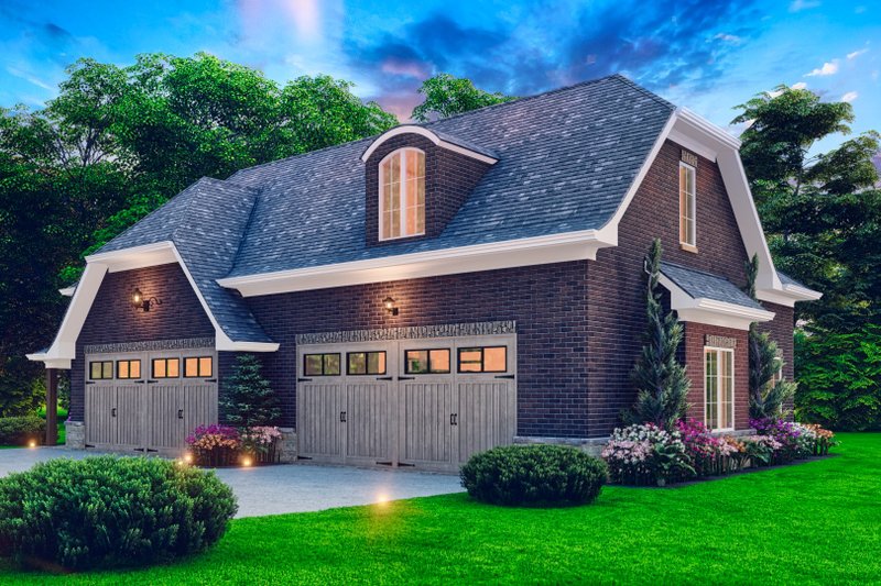House Blueprint - Exterior - Front Elevation 7 for Modern House Plan #54-593, 0 bath