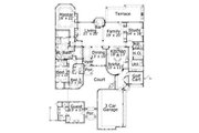 Colonial Style House Plan - 4 Beds 4.5 Baths 4321 Sq/Ft Plan #411-844 