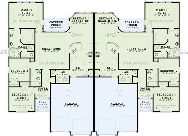 Architectural House Design - European Floor Plan - Main Floor Plan #17-1085