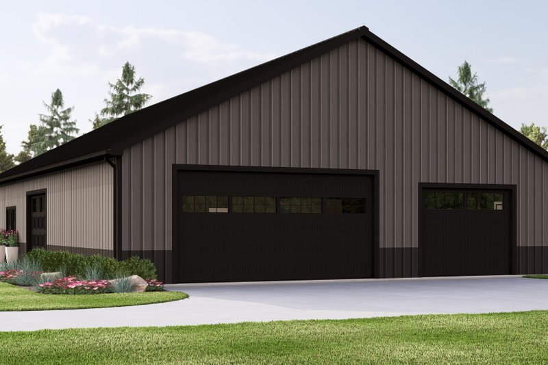 House Plan Design - Exterior - Rear Elevation for Barndominium House Plan #1064-429 - 3 bed, 2 bath