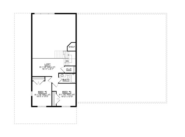 Barndominium Floor Plan - Upper Floor Plan #1064-381