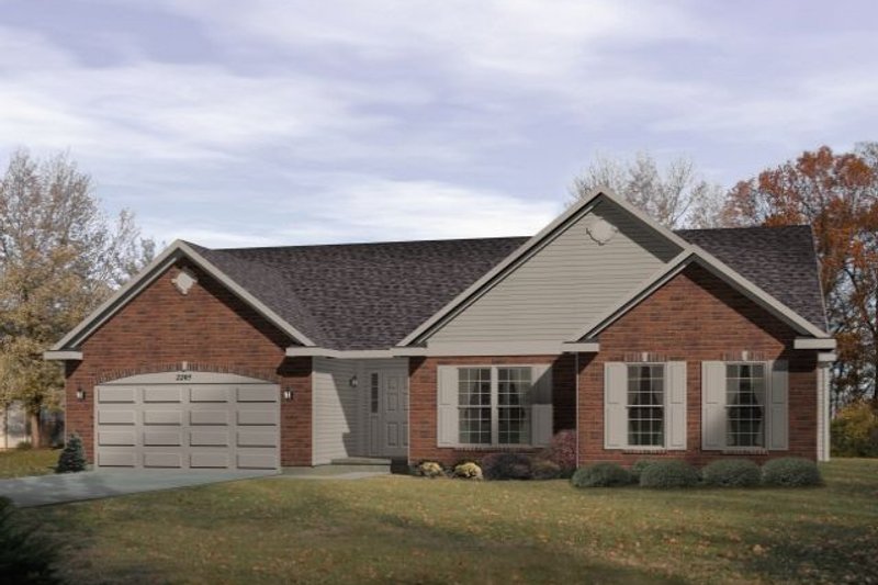 Home Plan - Traditional Exterior - Front Elevation Plan #22-418