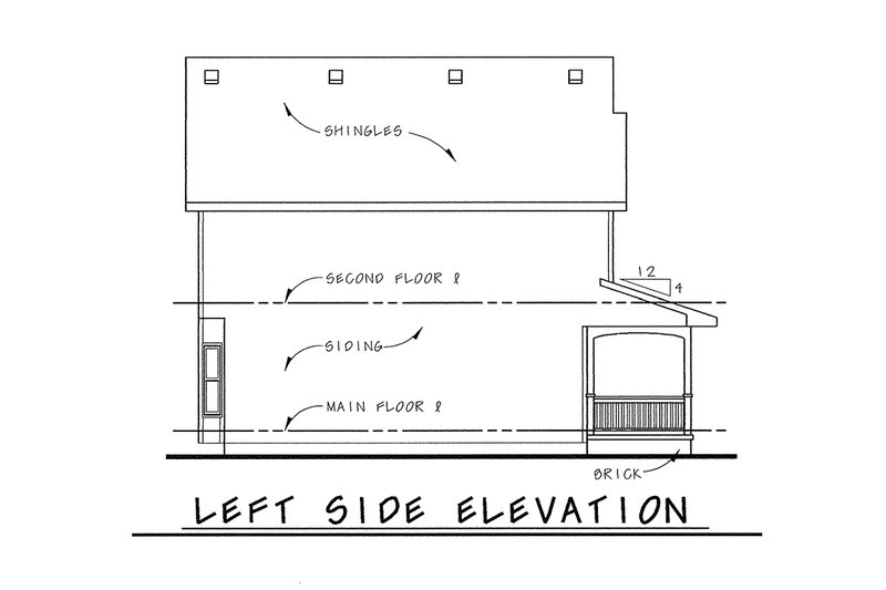 Dream House Plan - Exterior - Other Elevation for Traditional House Plan #20-2621 - 3 bed, 2.5 bath