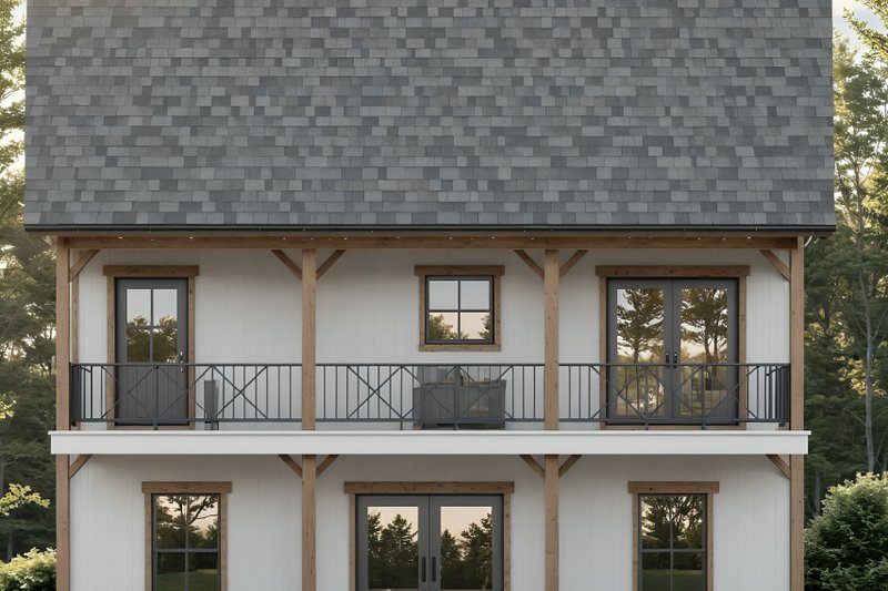 Dream House Plan - Exterior - Rear Elevation for Farmhouse House Plan #21-499 - 2 bed, 2 bath