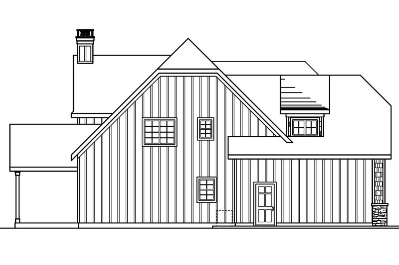 Home Plan - Exterior - Other Elevation for European House Plan #124-688 - 3 bed, 2.5 bath