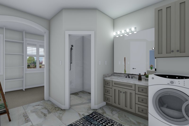House Blueprint - Interior - Master Bathroom for Craftsman House Plan #1060-106 - 5 bed, 4 bath