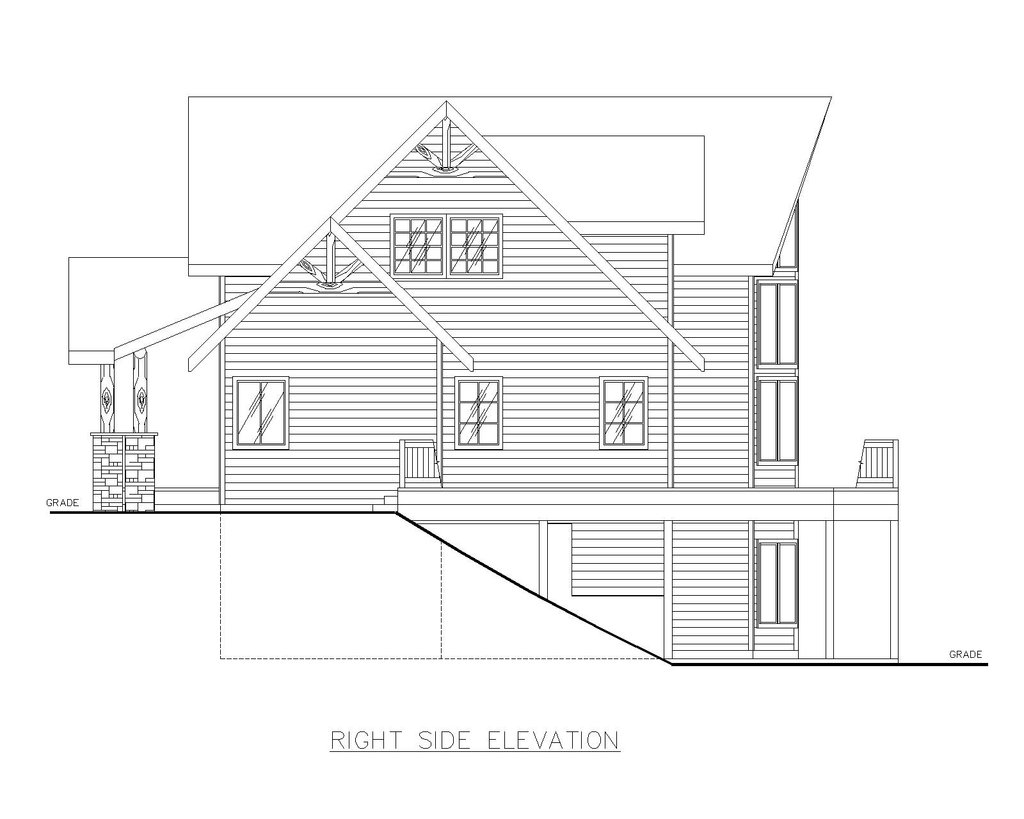 Exterior - Other Elevation for Craftsman House Plan #117-1104 - 3 bed, 2.5 bath