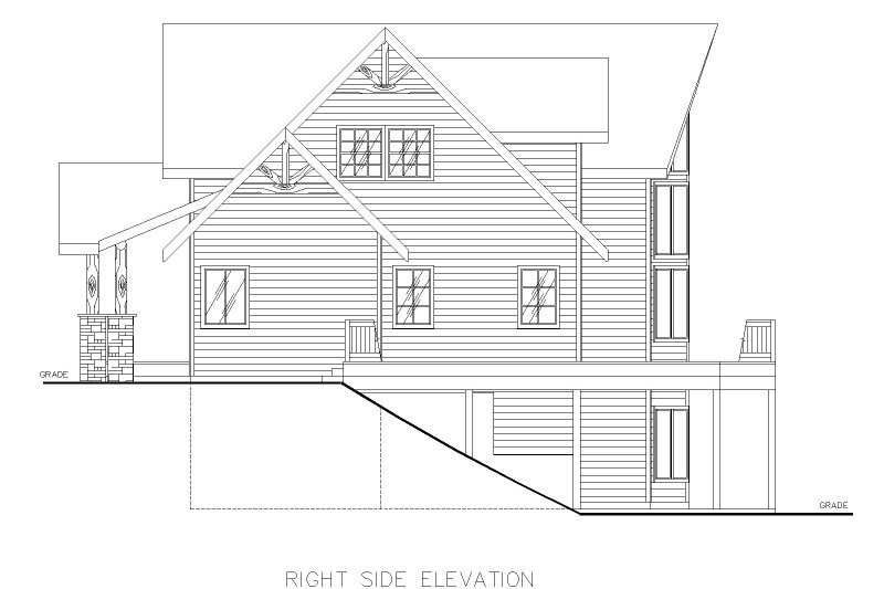 Architectural House Design - Exterior - Other Elevation for Craftsman House Plan #117-1104 - 3 bed, 2.5 bath