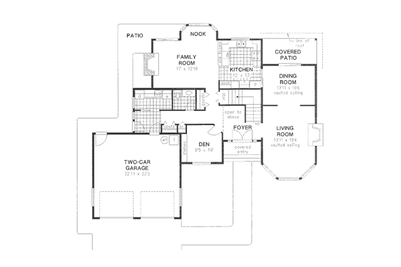 House Plan Design - Floor Plan - Main Floor for Traditional House Plan #18-8945 - 3 bed, 2.5 bath