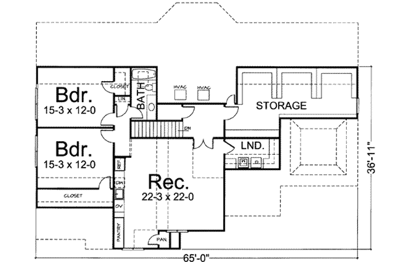 Home Plan - Floor Plan - Upper Floor for Traditional House Plan #119-131 - 4 bed, 3 bath