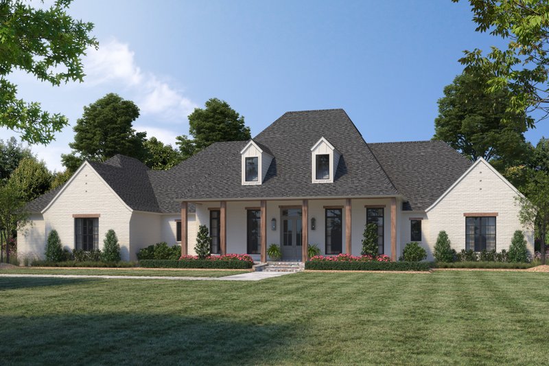 Architectural House Design - Traditional Exterior - Front Elevation Plan #1074-74