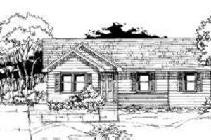 Ranch Exterior - Front Elevation Plan #334-102