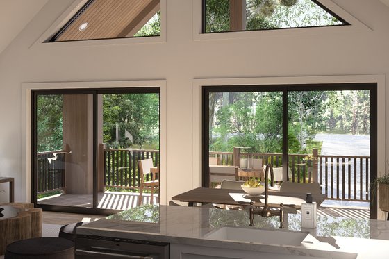 Interior - Kitchen 3 for Barndominium House Plan #455-345 - 3 bed, 3 bath