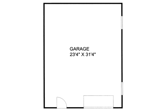 Floor Plan - Main Floor for Traditional House Plan #117-720, 0 bath