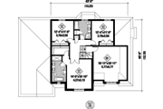 Traditional Style House Plan - 4 Beds 3 Baths 3493 Sq/Ft Plan #25-4610 