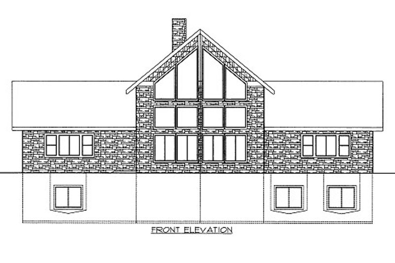 Bungalow Style House Plan - 4 Beds 3.5 Baths 4100 Sq/Ft Plan #117-669