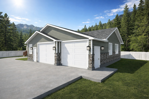 Architectural House Design - Craftsman Exterior - Front Elevation Plan #1060-452