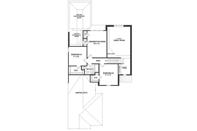 European Style House Plan - 4 Beds 3 Baths 2508 Sq/Ft Plan #81-271 ...
