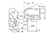 Traditional Style House Plan - 5 Beds 4.5 Baths 5498 Sq/Ft Plan #411-145 