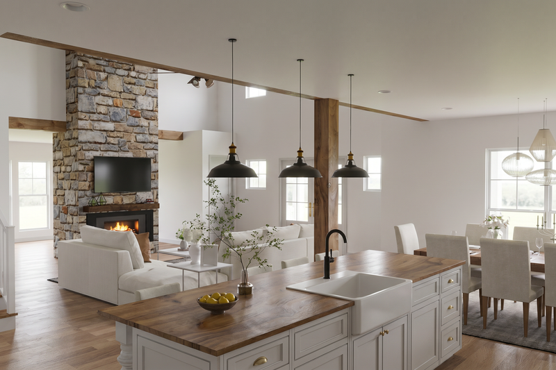House Plan Design - Interior - Kitchen for Farmhouse House Plan #923-506 - 3 bed, 3.5 bath