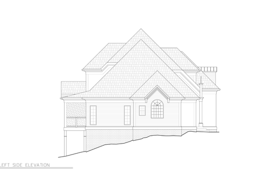 Exterior - Other Elevation for Colonial House Plan #119-132 - 4 bed, 2.5 bath