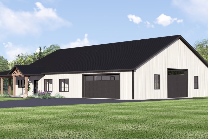 Architectural House Design - Exterior - Front Elevation 3 for Barndominium House Plan #1064-439 - 3 bed, 2 bath