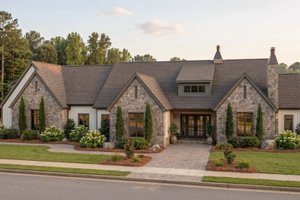 Home Plan - Exterior - Front Elevation for Cottage House Plan #455-799 - 4 bed, 4 bath