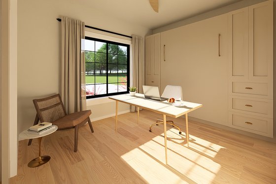 Interior - Bedroom 1 for Farmhouse House Plan #126-236 - 2 bed, 2 bath