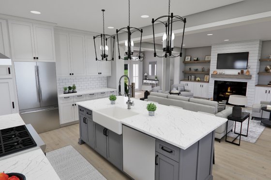 Interior - Kitchen 1 for Craftsman House Plan #51-1300 - 3 bed, 3.5 bath