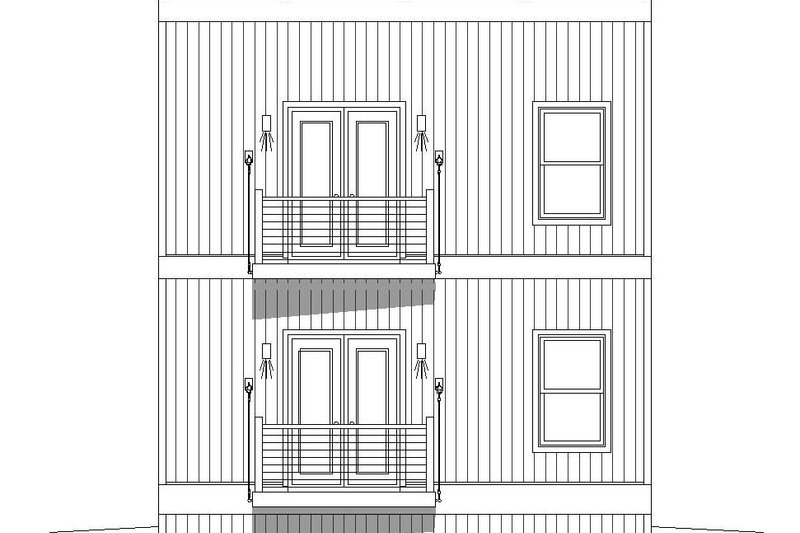 Home Plan - Exterior - Front Elevation 3 for Contemporary House Plan #932-324 - 2 bed, 2.5 bath