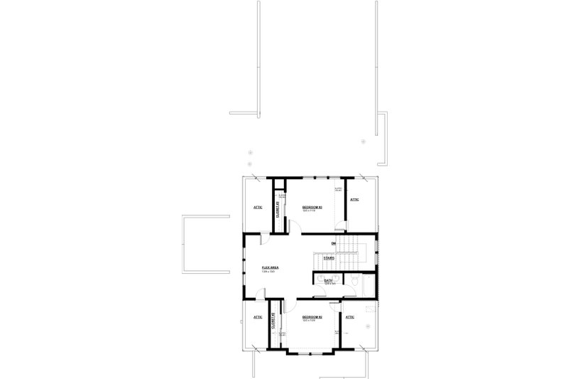 Home Plan - Floor Plan - Upper Floor for Craftsman House Plan #895-170 - 3 bed, 2.5 bath