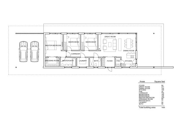 Home Plan - Modern Floor Plan - Main Floor Plan #552-7