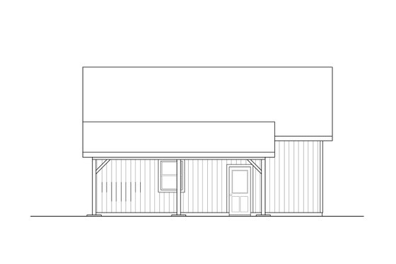 Exterior - Other Elevation for Ranch House Plan #124-1132, 0 bath