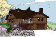 Traditional Style House Plan - 2 Beds 2.5 Baths 1360 Sq/Ft Plan #60-389 