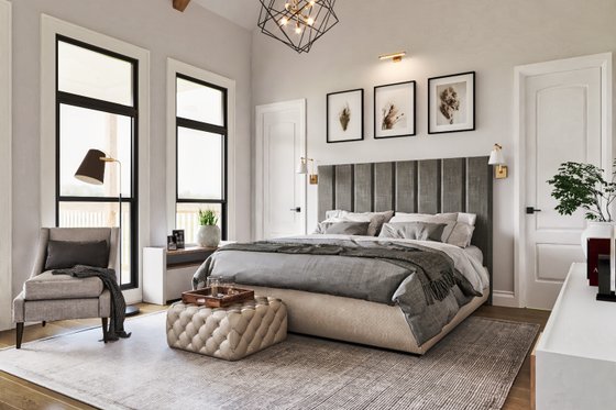 Interior - Master Bedroom for Traditional House Plan #54-710 - 4 bed, 4 bath