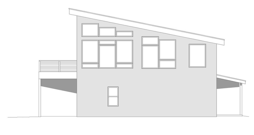 Contemporary Style House Plan - 1 Beds 2 Baths 1545 Sq/Ft Plan #932-473