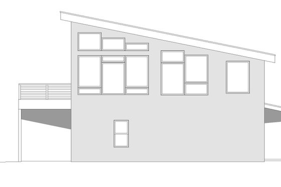 Exterior - Other Elevation 1 for Contemporary House Plan #932-473 - 1 bed, 2 bath