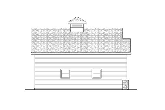 Exterior - Other Elevation for Farmhouse House Plan #124-1288, 0 bath