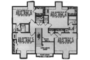 Country Style House Plan - 4 Beds 3.5 Baths 2983 Sq/Ft Plan #40-101 