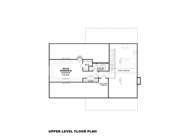 Barndominium Floor Plan - Upper Floor Plan #1117-12