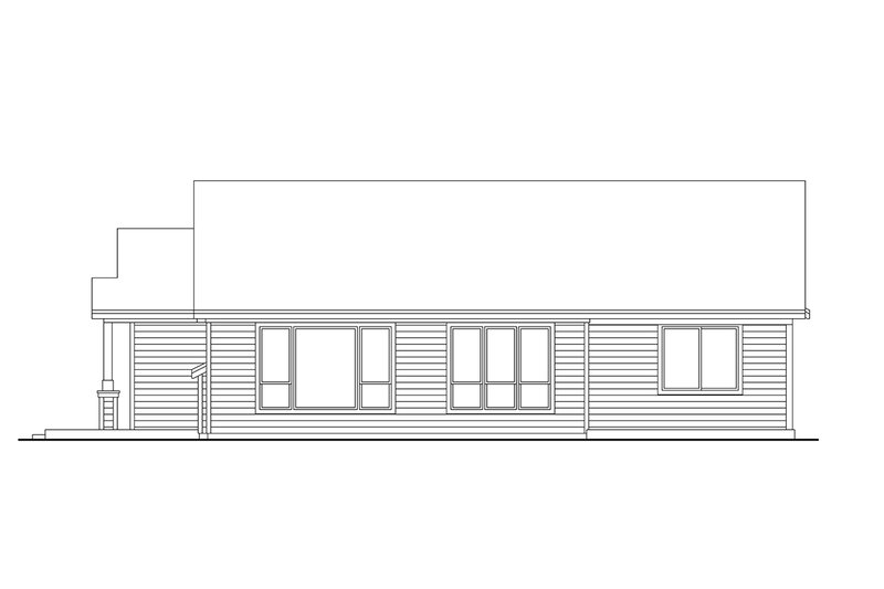 Architectural House Design - Exterior - Other Elevation 1 for Craftsman House Plan #124-1434 - 3 bed, 2 bath