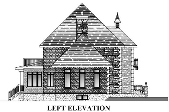 Exterior - Other Elevation 1 for European House Plan #138-339 - 4 bed, 2.5 bath