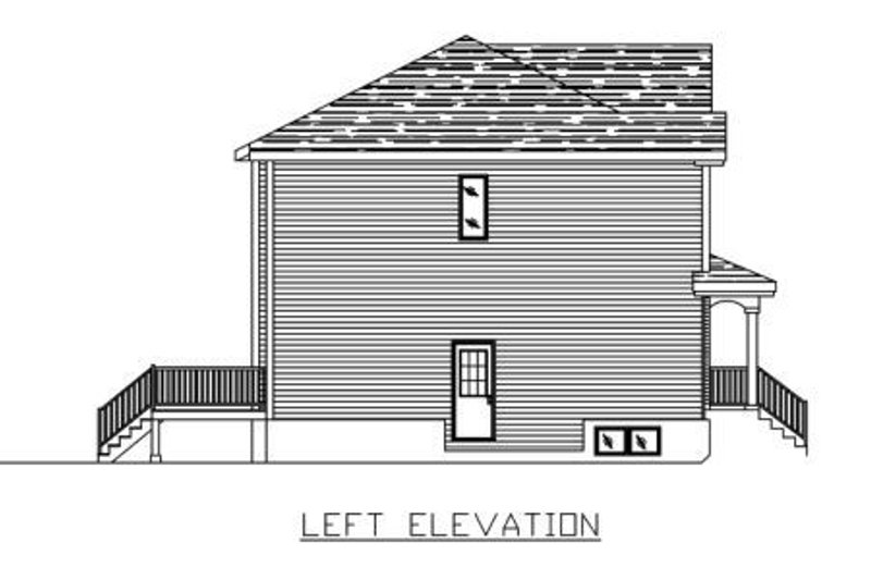House Design - Exterior - Other Elevation 1 for Traditional House Plan #138-238 - 3 bed, 1.5 bath