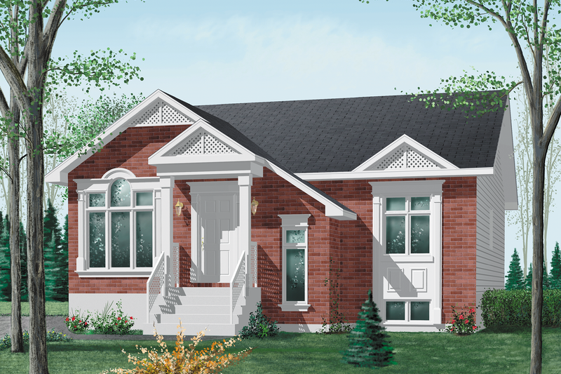 Dream House Plan - Exterior - Front Elevation Plan #25-1010