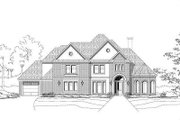 Colonial Style House Plan - 4 Beds 3.5 Baths 4295 Sq/Ft Plan #411-425 